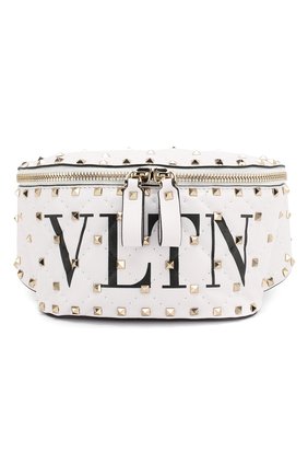 Женская сумка-пояс valentino garavani rockstud spike VALENTINO белая цвета, арт. RW2B0B46/XQC купить в ЦУМ | Фото №1 Сумка-пояс Valentino Garavani Rockstud Spike Valentino белая цвета | Фото №1