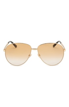 Женские солнцезащитные очки GUCCI золотого цвета по цене 26050 руб., арт. GG0138 007 | Фото 3 Женские солнцезащитные очки GUCCI золотого цвета, арт. GG0138 007 | Фото 3