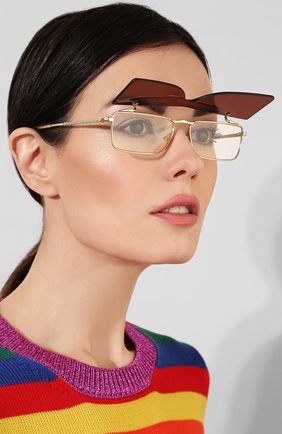 Женские солнцезащитные очки GUCCI бордового цвета по цене 44600 руб., арт. GG0363 002 | Фото 5 Женские солнцезащитные очки GUCCI бордового цвета, арт. GG0363 002 | Фото 5