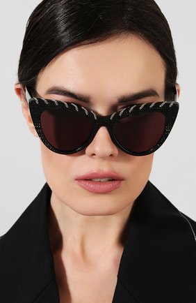 Женские солнцезащитные очки STELLA MCCARTNEY черного цвета по цене 27250 руб., арт. SC0163 003 | Фото 2 Женские солнцезащитные очки STELLA MCCARTNEY черного цвета, арт. SC0163 003 | Фото 2