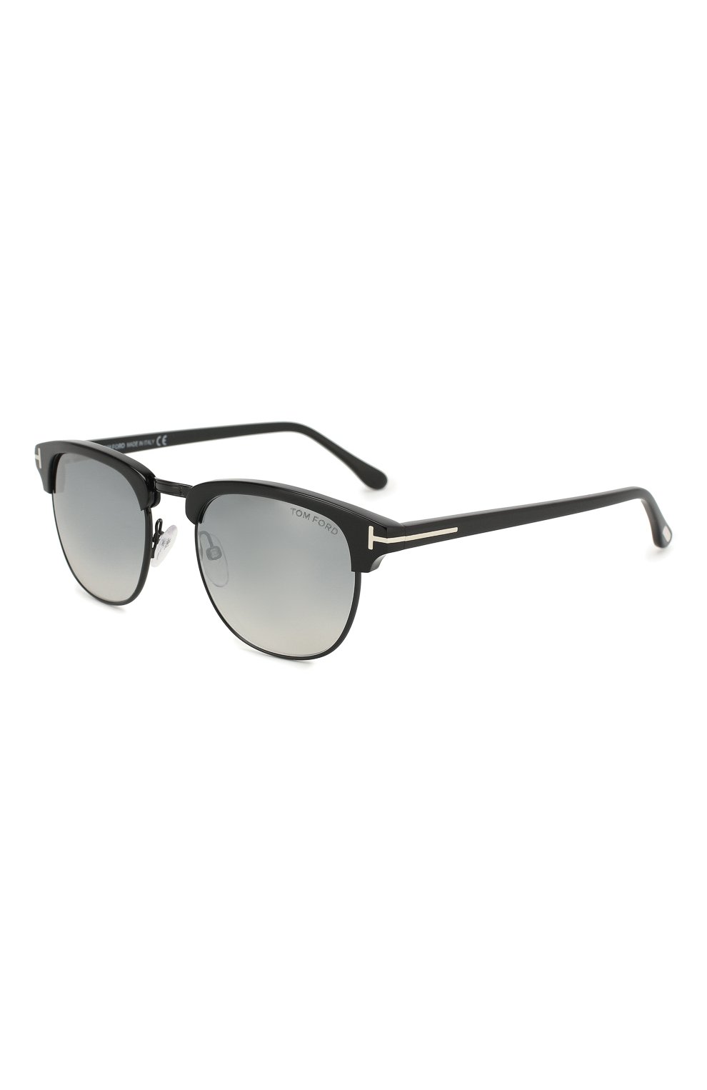 Мужские солнцезащитные очки TOM FORD черного цвета, арт. TF248 01C | Фото 1