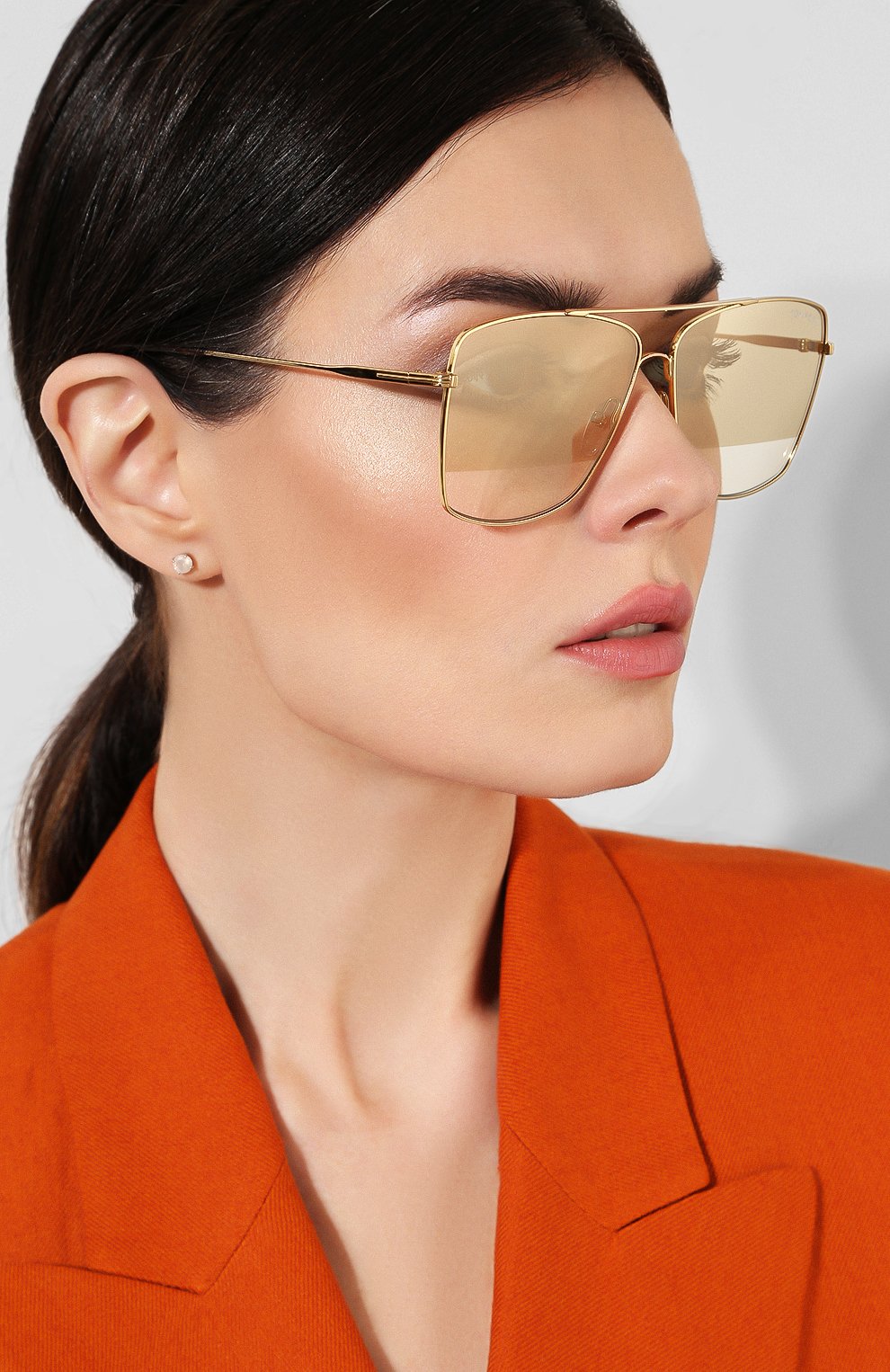 Женские золотые солнцезащитные очки Tom Ford, арт. TF651 30C купить в ЦУМ | Фото №2 Солнцезащитные очки Tom Ford золотые | Фото №2