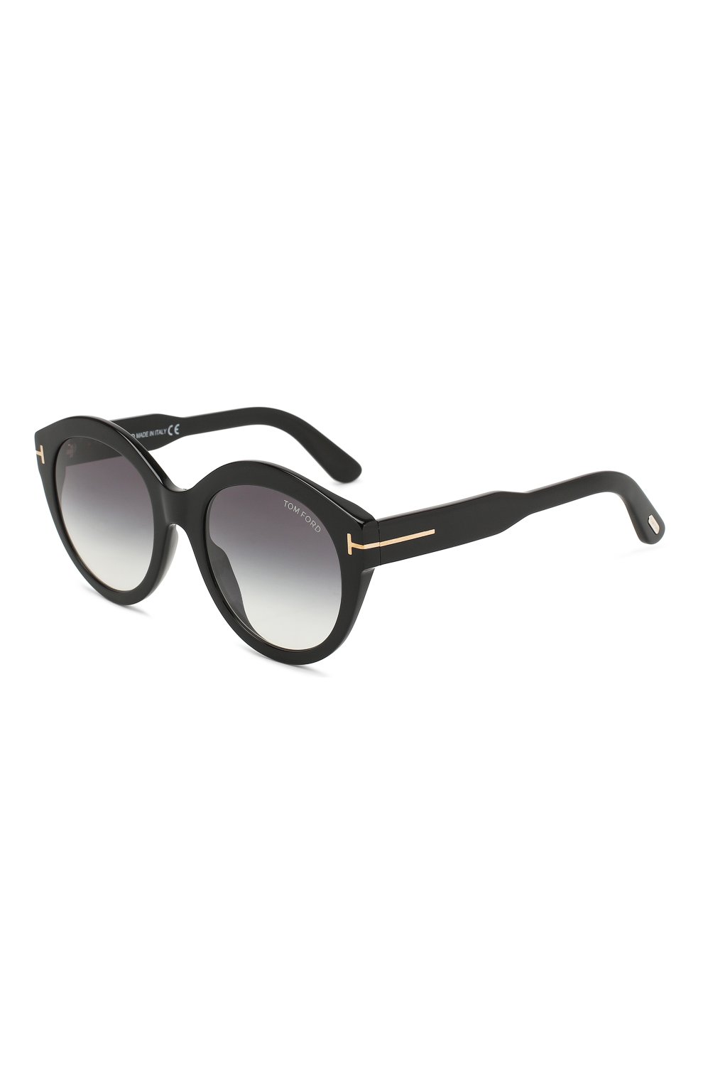 Женские солнцезащитные очки TOM FORD черного цвета, арт. TF661 01B | Фото 1