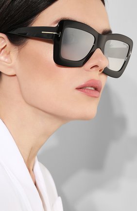 Женские солнцезащитные очки TOM FORD черного цвета по цене 24100 руб., арт. TF664 01C | Фото 2 Женские солнцезащитные очки TOM FORD черного цвета, арт. TF664 01C | Фото 2