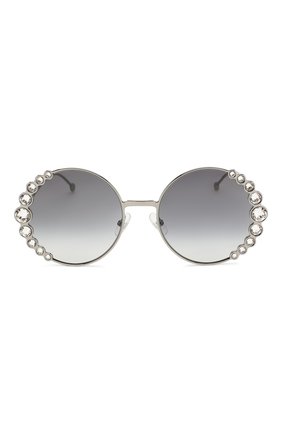 Женские серебряные солнцезащитные очки Fendi, арт. 0324 6LB купить в ЦУМ | Фото №3 Солнцезащитные очки Fendi серебряные | Фото №3