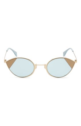 Женские голубые солнцезащитные очки Fendi, арт. 0342 QWU купить в ЦУМ | Фото №3 Солнцезащитные очки Fendi голубые | Фото №3