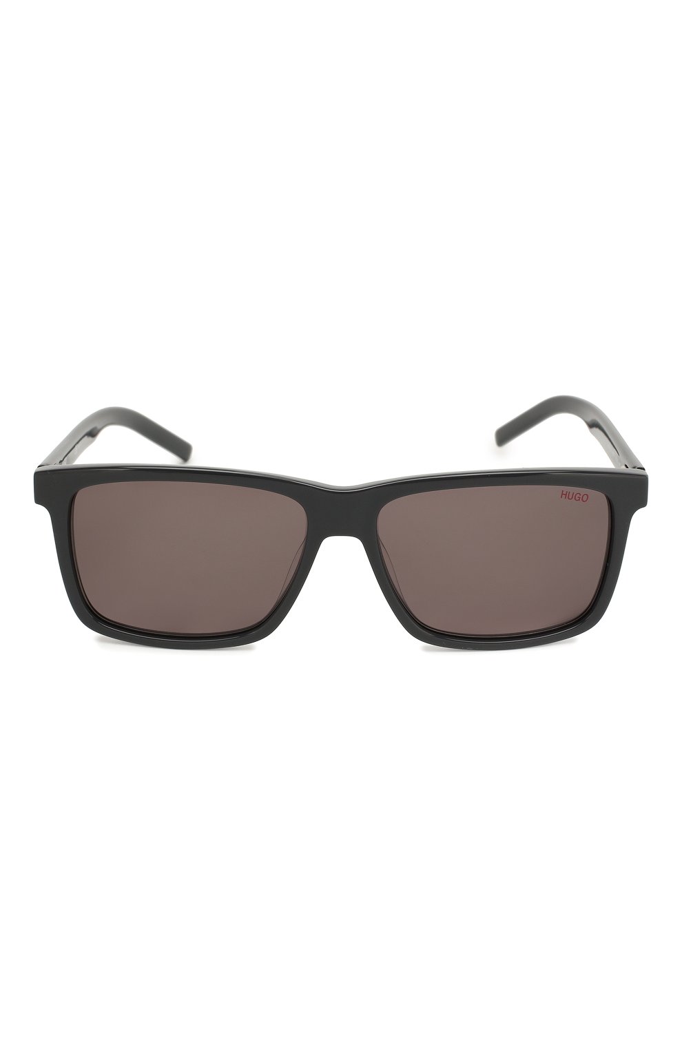 Мужские солнцезащитные очки BOSS темно-серого цвета, арт. 1013 KB7 | Фото 2 (Тип очков: С/з; Статус проверки: Требуются правки, Проверена категория; Очки форма: Прямоугольные; Оптика Гендер: оптика-мужское)