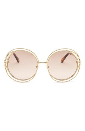 Женские золотые солнцезащитные очки Chloé, арт. 114SC-722 купить в ЦУМ | Фото №3 Солнцезащитные очки Chloé золотые | Фото №3