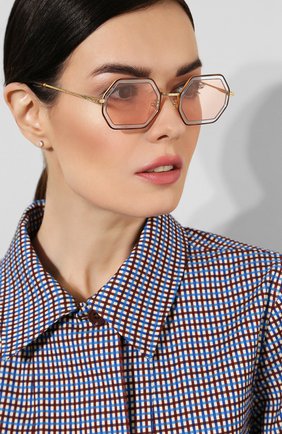 Женские светло-розовые солнцезащитные очки Chloé, арт. 146S-251 купить в ЦУМ | Фото №2 Солнцезащитные очки Chloé светло-розовые | Фото №2