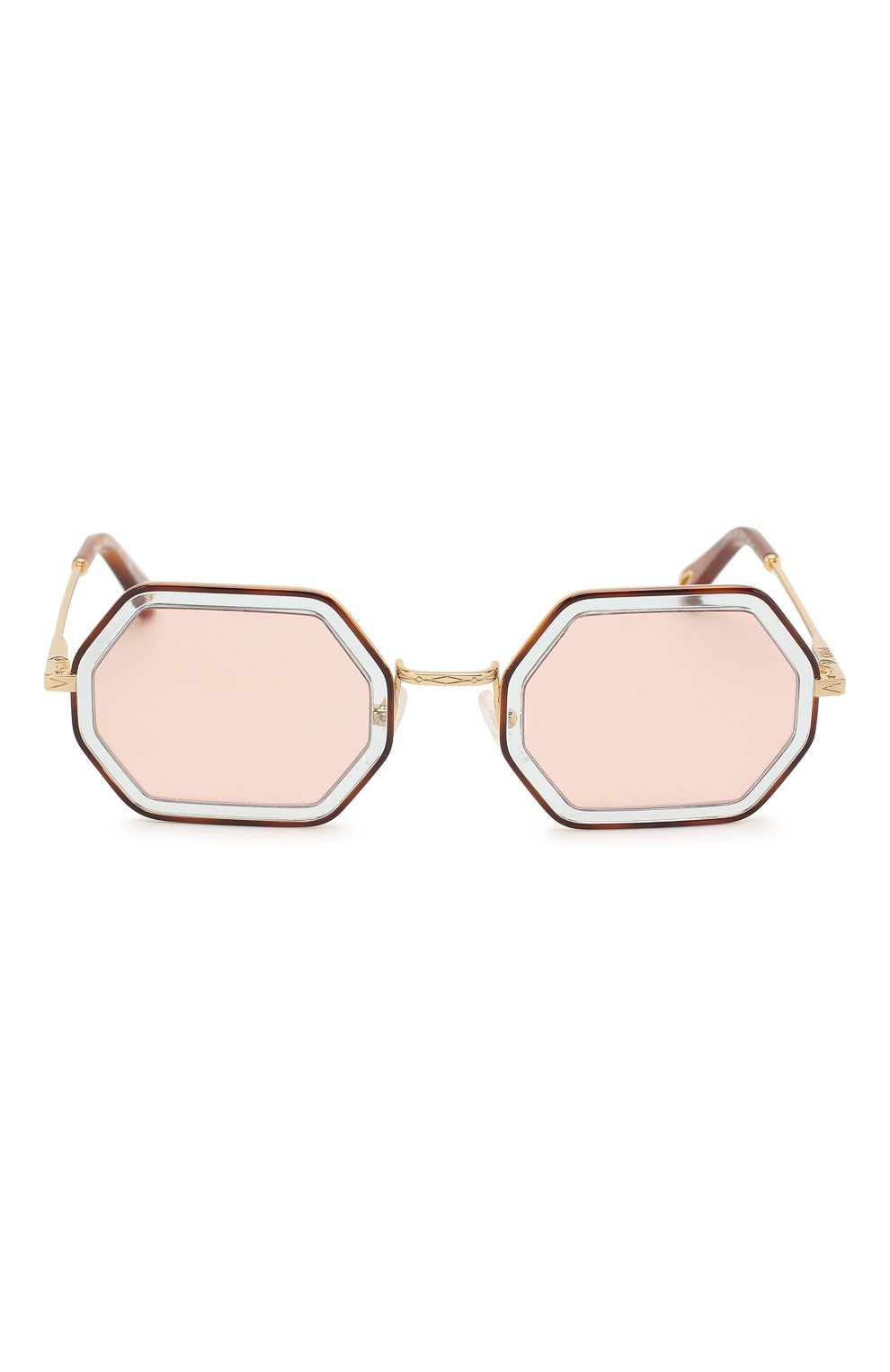 Женские светло-розовые солнцезащитные очки Chloé, арт. 146S-251 купить в ЦУМ | Фото №3 Солнцезащитные очки Chloé светло-розовые | Фото №3