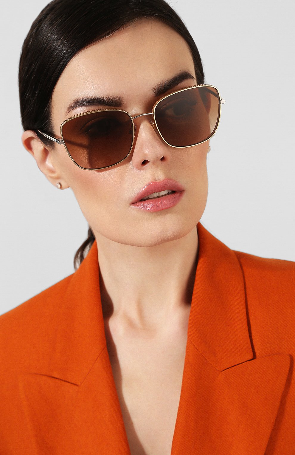 Женские коричневые солнцезащитные очки Dolce & Gabbana, арт. 2223-131313 купить в ЦУМ | Фото №2 Солнцезащитные очки Dolce & Gabbana коричневые | Фото №2