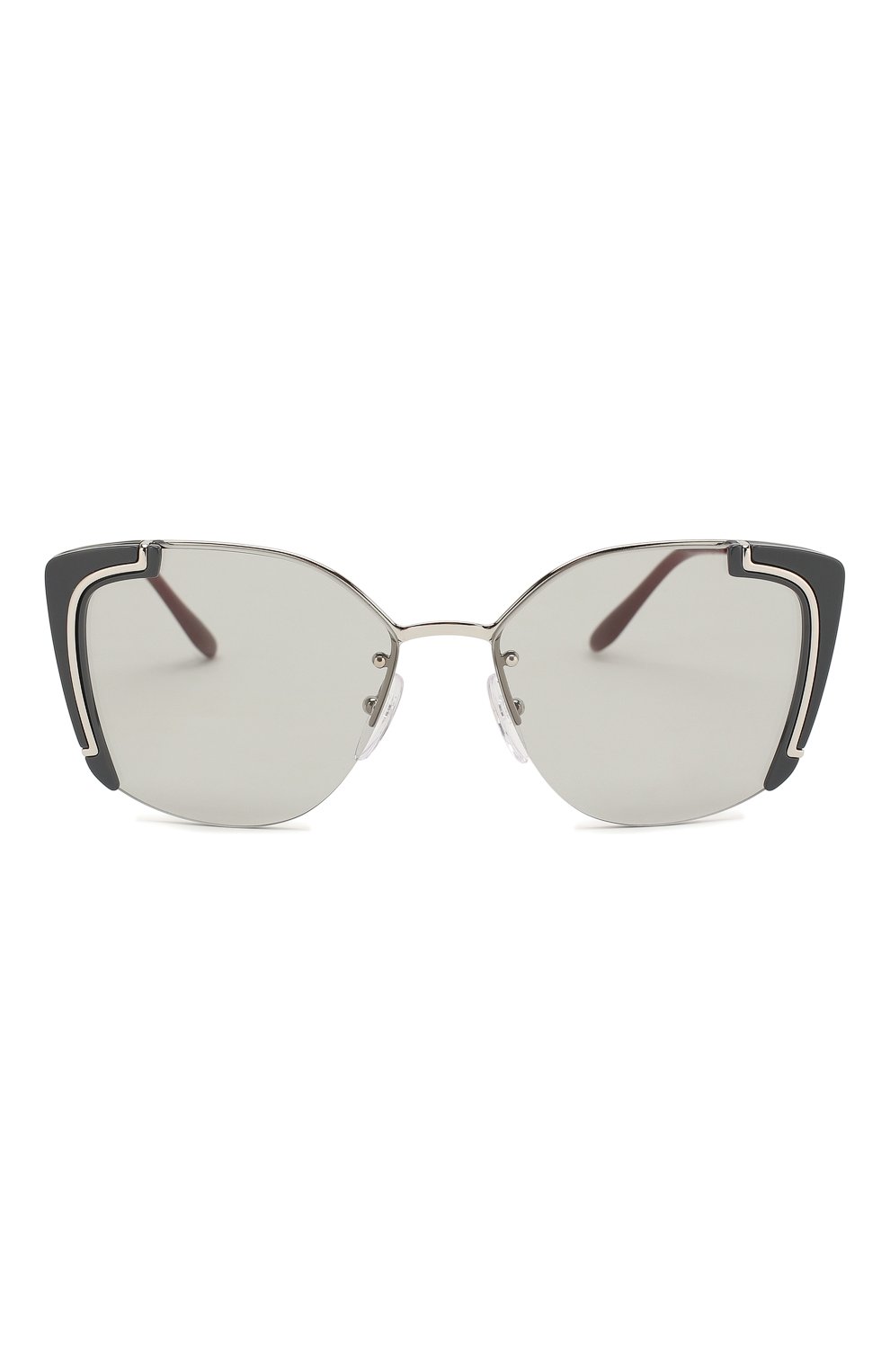 Женские серебряные солнцезащитные очки Prada, арт. 59VS-4295J0 купить в ЦУМ | Фото №3 Солнцезащитные очки Prada серебряные | Фото №3