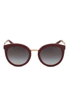 Женские бордовые солнцезащитные очки Dolce & Gabbana, арт. 4268-30918G купить в ЦУМ | Фото №3 Солнцезащитные очки Dolce & Gabbana бордовые | Фото №3