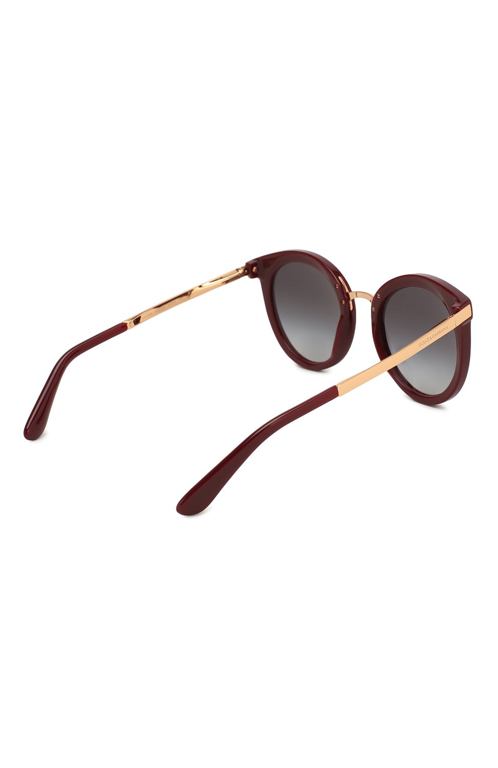 Женские бордовые солнцезащитные очки Dolce & Gabbana, арт. 4268-30918G купить в ЦУМ | Фото №4 Солнцезащитные очки Dolce & Gabbana бордовые | Фото №4