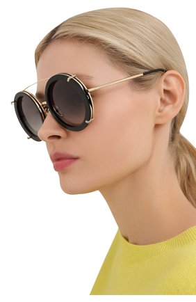 Женские черные солнцезащитные очки Dolce & Gabbana, арт. 2198-02/8G купить в ЦУМ | Фото №3 Солнцезащитные очки Dolce & Gabbana черные | Фото №3