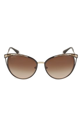 Женские коричневые солнцезащитные очки BVLGARI, арт. 6083-203013 купить в ЦУМ | Фото №3 Солнцезащитные очки BVLGARI коричневые | Фото №3