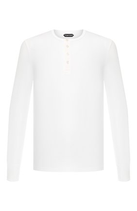 Мужская хлопковый лонгслив TOM FORD белого цвета по цене 34450 руб., арт. BS402/TFJ890 | Фото 1 Мужская хлопковый лонгслив TOM FORD белого цвета, арт. BS402/TFJ890 | Фото 1