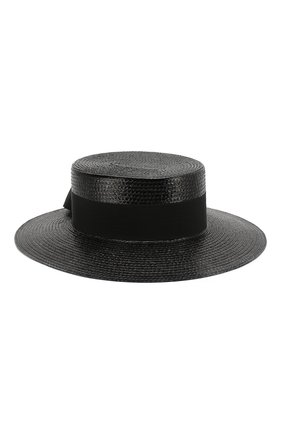 Мужская шляпа из смеси вискозы и хлопка SAINT LAURENT черного цвета, арт. 551677/4YB50 | Фото 1 (Материал: Вискоза, Текстиль)