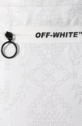Женская белая кожаная юбка Off-White, арт. 0WJC002S19D630510101 купить в ЦУМ | Фото №5 Кожаная юбка Off-White белая | Фото №5