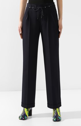 Женские темно-синие брюки со стрелками Maison Margiela, арт. S51KA0439/S49645 купить в ЦУМ | Фото №3 Брюки со стрелками Maison Margiela темно-синие | Фото №3