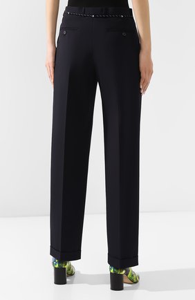 Женские темно-синие брюки со стрелками Maison Margiela, арт. S51KA0439/S49645 купить в ЦУМ | Фото №4 Брюки со стрелками Maison Margiela темно-синие | Фото №4