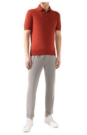 Мужское хлопковое поло ERMENEGILDO ZEGNA красного цвета по цене 52300 руб., арт. USC90/C32 | Фото 2 Мужское хлопковое поло ERMENEGILDO ZEGNA красного цвета, арт. USC90/C32 | Фото 2 (Длина (для топов): Стандартные; Статус проверки: Проверена категория; Материал внешний: Хлопок; Рукава: Короткие; Застежка: Пуговицы)