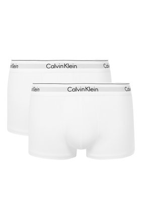 Мужские комплект из двух хлопковых боксеров CALVIN KLEIN белого цвета по цене 4750 руб., арт. NB1086A | Фото 1 Мужские комплект из двух хлопковых боксеров CALVIN KLEIN белого цвета, арт. NB1086A | Фото 1