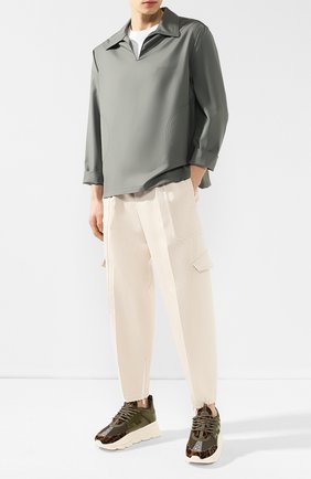 Мужские брюки из смеси хлопка и льна ZEGNA COUTURE белого цвета по цене 209000 руб., арт. 587179/735BN0 | Фото 2 Мужские брюки из смеси хлопка и льна ZEGNA COUTURE белого цвета, арт. 587179/735BN0 | Фото 2 (Материал внешний: Лен, Хлопок; Статус проверки: Проверена категория, Проверено; Длина (брюки, джинсы): Стандартные; Силуэт М (брюки): Карго, Джоггеры)