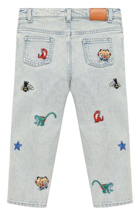 Детские джинсы прямого кроя GUCCI голубого цвета по цене 26600 руб., арт. 540112/XDAC7 | Фото 2 Детские джинсы прямого кроя GUCCI голубого цвета, арт. 540112/XDAC7 | Фото 2