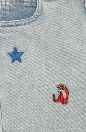 Детские джинсы прямого кроя GUCCI голубого цвета по цене 26600 руб., арт. 540112/XDAC7 | Фото 3 Детские джинсы прямого кроя GUCCI голубого цвета, арт. 540112/XDAC7 | Фото 3