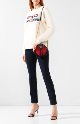 Женская сумка ophidia mini GUCCI красная цвета, арт. 550618/D6ZYB купить в ЦУМ | Фото №2 Сумка Ophidia mini Gucci красная цвета | Фото №2
