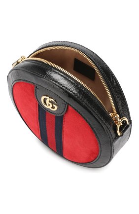 Женская сумка ophidia mini GUCCI красная цвета, арт. 550618/D6ZYB купить в ЦУМ | Фото №4 Сумка Ophidia mini Gucci красная цвета | Фото №4
