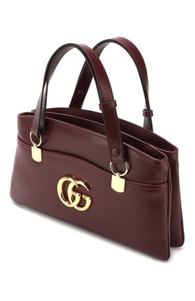 Женская сумка arli large GUCCI бордовая цвета, арт. 550130/0V10G купить в ЦУМ | Фото №4 Сумка Arli large Gucci бордовая цвета | Фото №4