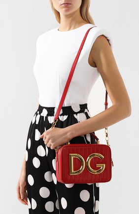 Женская сумка dg girls DOLCE & GABBANA красная цвета, арт. BB6684/AZ762 купить в ЦУМ | Фото №5 Сумка DG Girls Dolce & Gabbana красная цвета | Фото №5