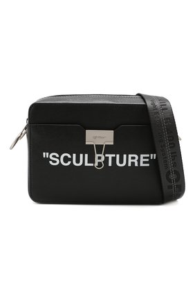 Женская черная поясная сумка sculpture binder clip Off-White, арт. 0WNA054S194230691001 купить в ЦУМ | Фото №6 Поясная сумка Sculpture Binder Clip Off-White черная | Фото №6