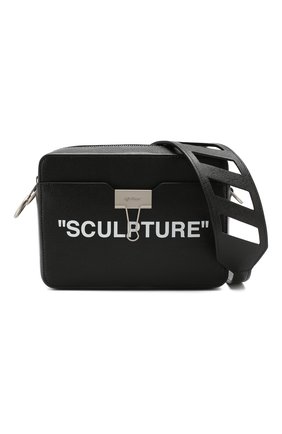 Женская черная поясная сумка sculpture binder clip Off-White, арт. 0WNA054S194230691001 купить в ЦУМ | Фото №7 Поясная сумка Sculpture Binder Clip Off-White черная | Фото №7