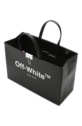 Женская сумка box OFF-WHITE черная цвета, арт. 0WNA058S197190881001 купить в ЦУМ | Фото №4 Сумка Box Off-White черная цвета | Фото №4