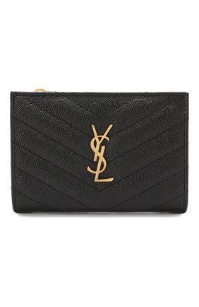Женские кожаное портмоне SAINT LAURENT черного цвета по цене 36250 руб., арт. 575974/B0W01 | Фото 1 Женские кожаное портмоне SAINT LAURENT черного цвета, арт. 575974/B0W01 | Фото 1