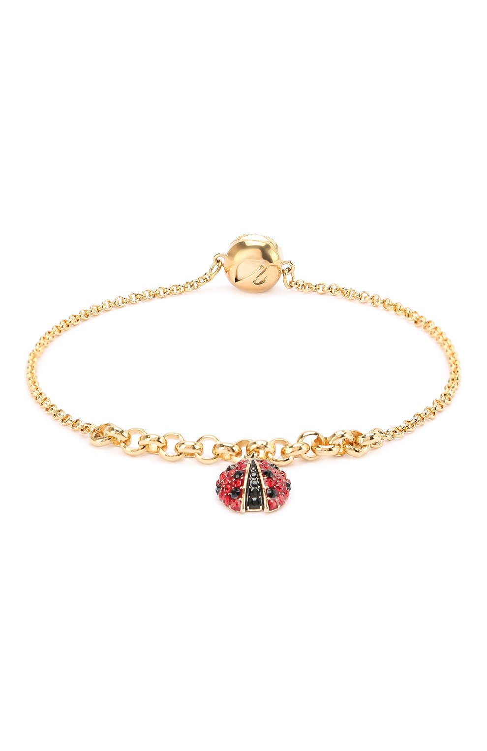 Женский браслет ladybug SWAROVSKI золотого цвета, арт. 5479018 | Фото 1 (Статус проверки: Требуются правки, Проверена категория; Материал: Металл)