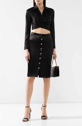 Женская черная юбка-карандаш Versace, арт. A82774/A229765 купить в ЦУМ | Фото №2 Юбка-карандаш Versace черная | Фото №2