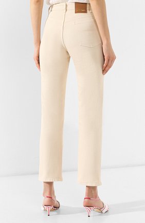 Женские бежевые джинсы прямого кроя Jacquemus, арт. 191DE01/70130 купить в ЦУМ | Фото №4 Джинсы прямого кроя Jacquemus бежевые | Фото №4
