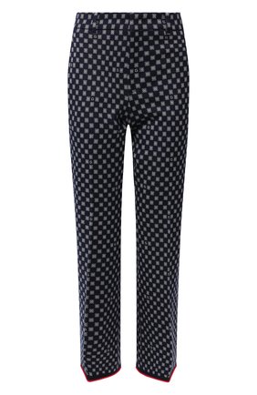 Женские синие хлопковые брюки Gucci, арт. 559643/ZAAEN купить в ЦУМ | Фото №1 Хлопковые брюки Gucci синие | Фото №1