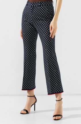 Женские синие хлопковые брюки Gucci, арт. 559643/ZAAEN купить в ЦУМ | Фото №3 Хлопковые брюки Gucci синие | Фото №3