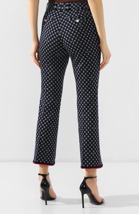 Женские синие хлопковые брюки Gucci, арт. 559643/ZAAEN купить в ЦУМ | Фото №4 Хлопковые брюки Gucci синие | Фото №4