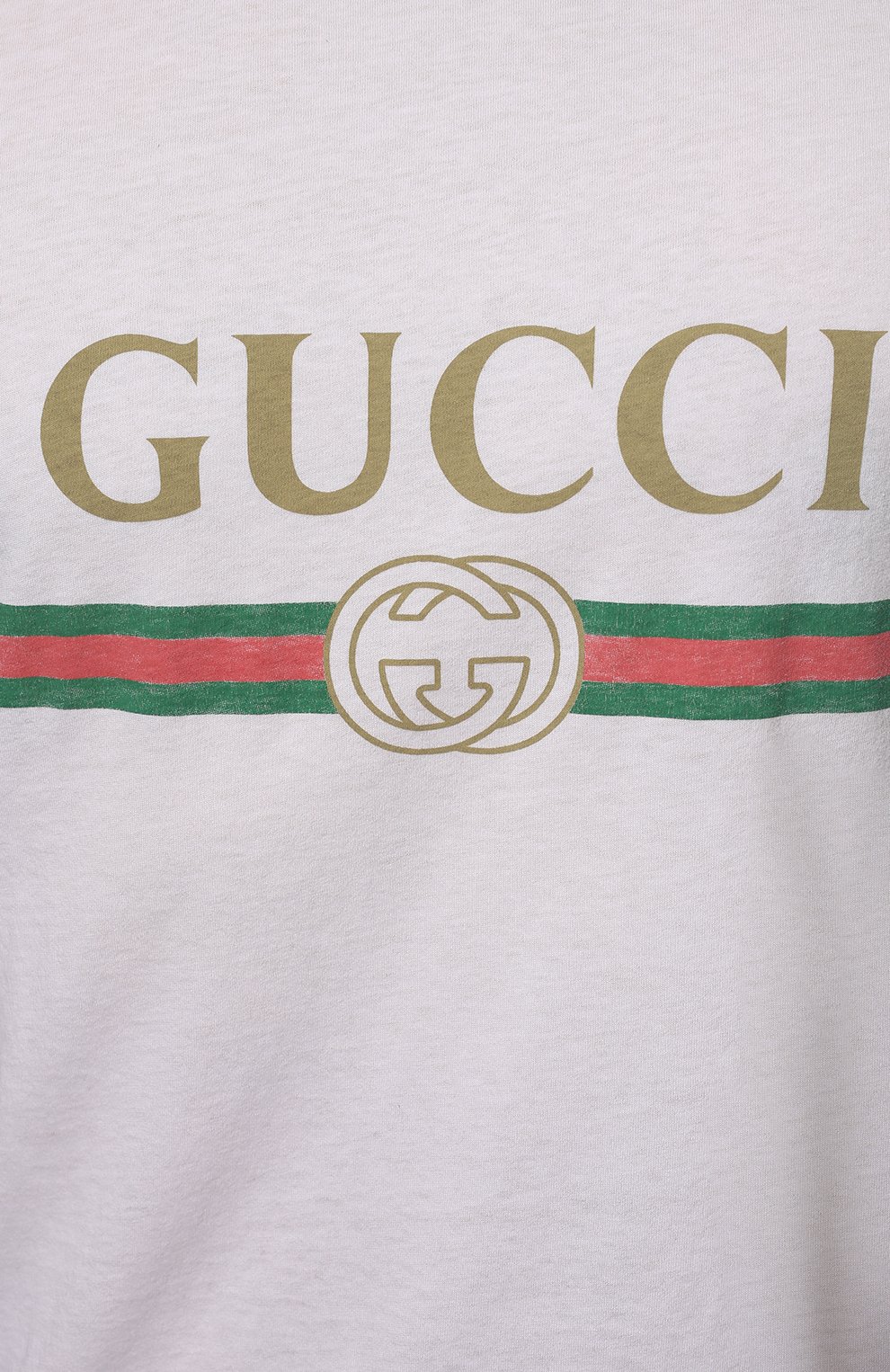 Мужская белая хлопковая футболка GUCCI — купить за 0 руб. в  интернет-магазине ЦУМ, арт. 440103/X3F05