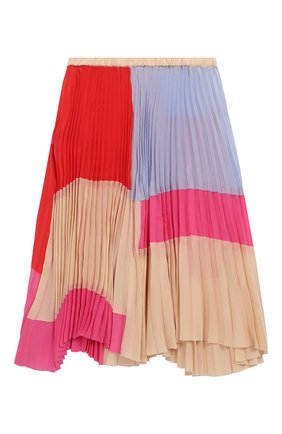 Детская плиссированная юбка из вискозы и шелка MARNI разноцветного цвета, арт. M001ZX-M00E4 | Фото 1 (Материал внешний: Вискоза, Шелк; Статус проверки: Проверена категория; Случай: Повседневный)