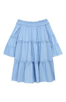Детское хлопковое платье DONDUP голубого цвета по цене 23700 руб., арт. YA146/CA06/PTF | Фото 1 Детское хлопковое платье DONDUP голубого цвета, арт. YA146/CA06/PTF | Фото 1 (Рукава: Длинные; Материал внешний: Хлопок; Принт: Без принта; Статус проверки: Проверена категория; Девочки Кросс-КТ: Платье-одежда; Ростовка одежда: 12 лет | 152 см, 10 - 11 лет | 140 - 146см, 8 лет | 128 см, 13 - 15 лет | 158 см, 6 лет | 116 см)