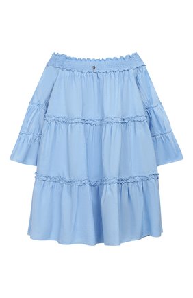 Детское хлопковое платье DONDUP голубого цвета по цене 23700 руб., арт. YA146/CA06/PTF | Фото 2 Детское хлопковое платье DONDUP голубого цвета, арт. YA146/CA06/PTF | Фото 2 (Рукава: Длинные; Материал внешний: Хлопок; Принт: Без принта; Статус проверки: Проверена категория; Девочки Кросс-КТ: Платье-одежда; Ростовка одежда: 12 лет | 152 см, 10 - 11 лет | 140 - 146см, 8 лет | 128 см, 13 - 15 лет | 158 см, 6 лет | 116 см)