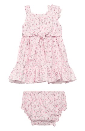 Женский комплект из хлопкового платья с шортами ALETTA розового цвета, арт. RF99469/24M-4A | Фото 2 (Статус проверки: Проверена категория; Материал внешний: Хлопок; Рукава: Короткие)