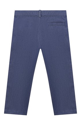 Детские хлопковые брюки ALETTA голубого цвета, арт. RVE99431/1M-18M | Фото 2 (Материал внешний: Хлопок; Статус проверки: Проверена категория; Кросс-КТ НВ: Брюки)